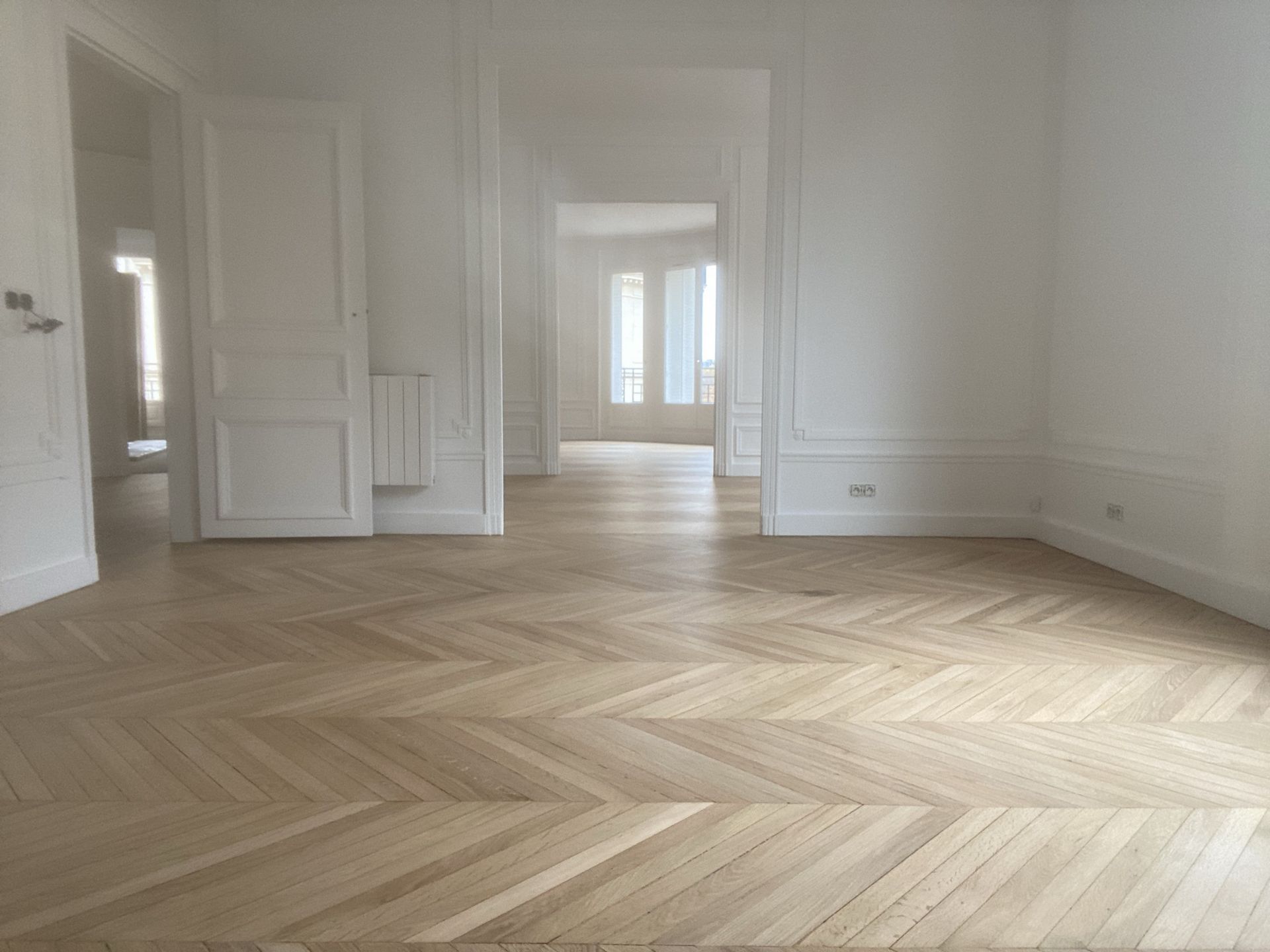 Rénovation parquet ancien appartement haussmannien