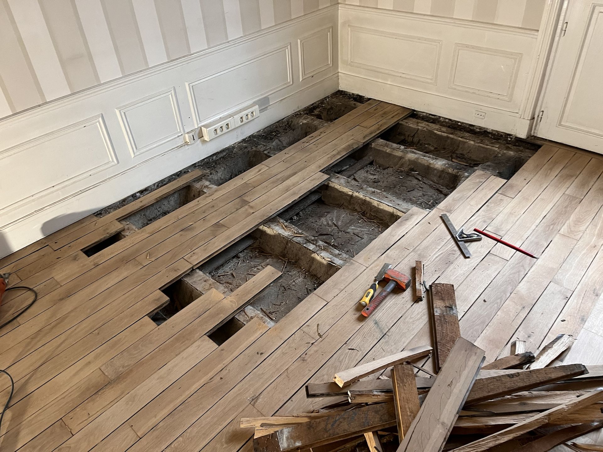 Vitrification parquet